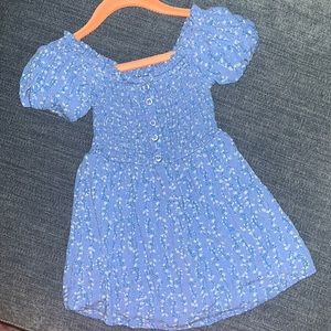 Toddler girls BCBG Girls blue floral dress.